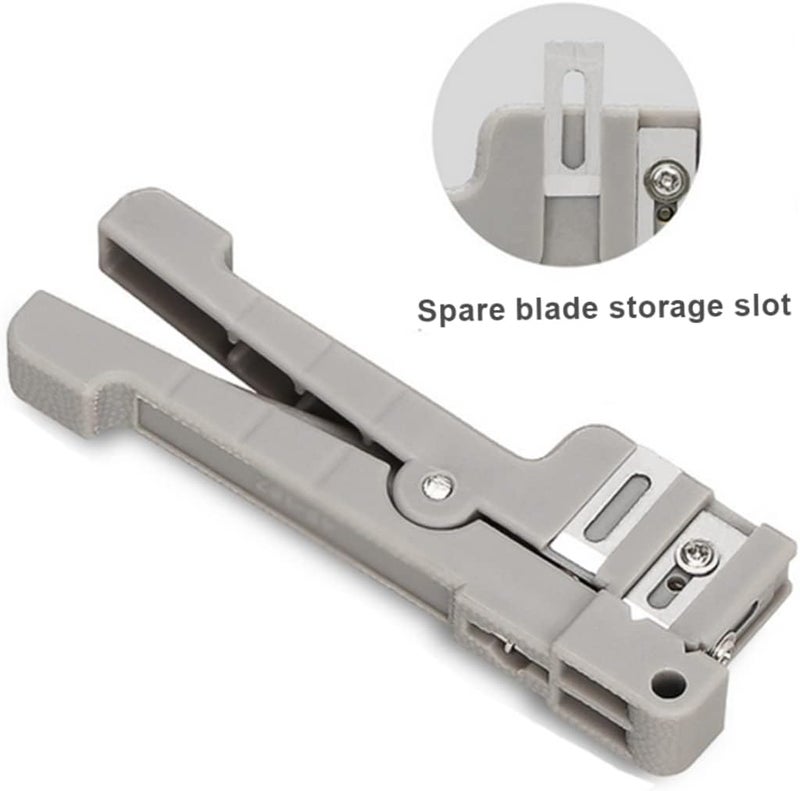 woobles Coax Cable Stripper, Coaxial Cable Stripper Wire Jacket Fiber Optic Horizontal Slitter 45-163 45-162 2PCS, Cable Stripper - Image 3